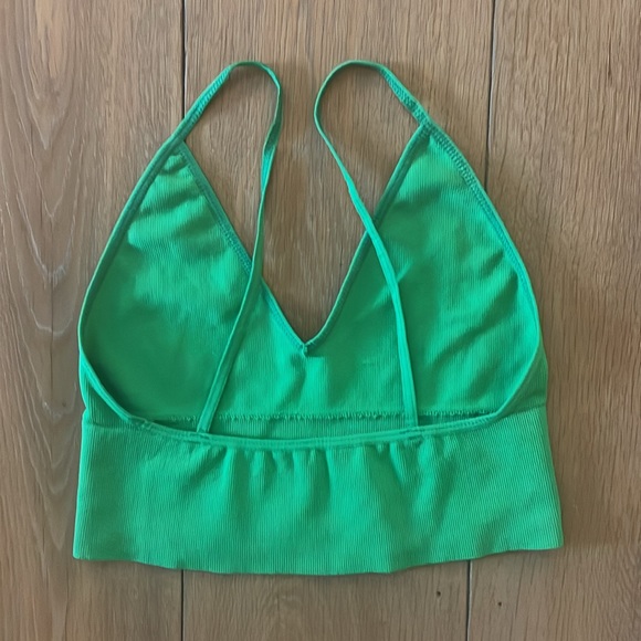 NWOT Free People intimately Ali Low Back Seamless Bra- size m/l - Picture 5 of 7